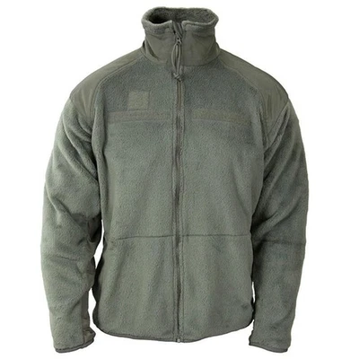 Chaqueta polar US Army Gen III Polartec 100 clima frío VERDE mediana regular COMO NUEVA Foto 1 de 4