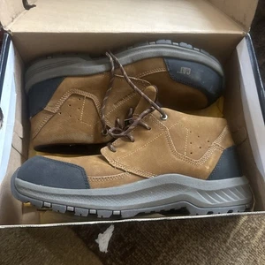 CAT Men's Resolve Mid Composite Toe Brown Leather Work Boot Size 10.5 - Picture 1 of 7