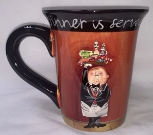 Certified International Tracy Flickinger Dinner Is Served Coffee Tea Mug - Picture 1 of 9