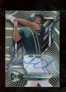 2018 Topps High Tek Matt Olson A's AUTO - Picture 1 of 2