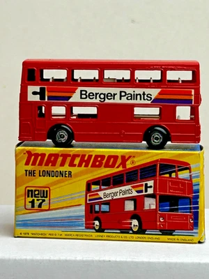 Matchbox Superfast #17 The Londoner Bus, Berger Paints With Original Box - Image 1 of 4