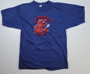 Vintage Titex Kathmandu Embroidered Dragon Single Stich TShirt Sz 110cm Nepal - Picture 1 of 9
