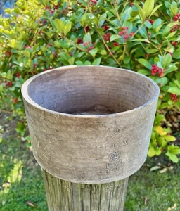 Antique 1/2 Peck Grain Measure 24cm Diameter With Duty Marks~In Found Condition - Picture 1 of 13