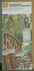 1974 Shell Straßenkarte von Massachusetts-Connecticut-Rhode Island NEW OLD STOCK - Bild 1 von 1