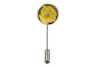 yellow pop Flower  codec22  Dome Motif on tie stick pin hat scarf Lapel cravat