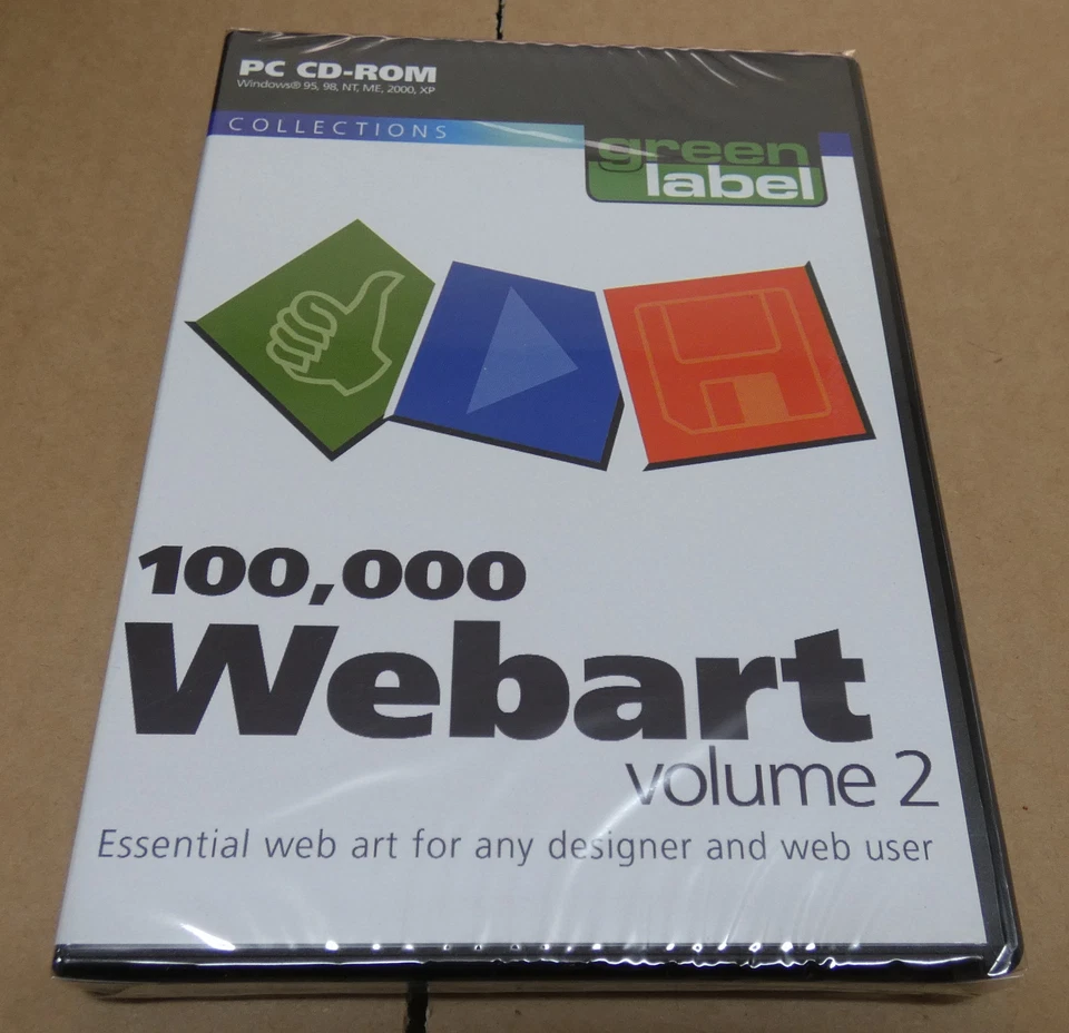 100,000 Webart Volume 2  Green Label PC CD-Rom  NEW / SEALED (CA3) - Image 1 of 1