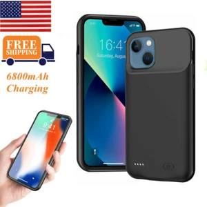 Für iPhone 13/13 PRO/13 PROMAX externes Akkugehäuse Powerbank 6800mAh Ladegerät - Bild 1 von 12