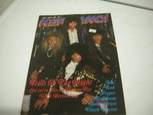 KERRANG MAGAZINE 1988 BRITNEY FOX VINNIE VINCENT JUDAS PRIEST - Picture 1 of 4