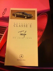 BROCHURE MERCEDES CLASSE E BERLINE MODELE FRANCAIS 14 PAGES AOUT 1995 - Picture 1 of 1