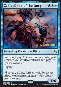 MRM FR/VF Foil promo Zahid, djinn de la lampe - Djinn of the Lamp MTG DOM - Imagen 1 de 1
