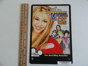 PERFIL DE ESTRELLA POP HANNAH MONTANA - TARJETA DE RESPALDO DE VIDEO DE GRAN ÉXITO 5"X8" SIN PELÍCULA - Imagen 1 de 3