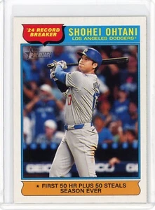 2025 Topps Heritage #1 Shohei Ohtani Los Angeles Dodgers '24 Record Breaker - Picture 1 of 2