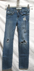 Abercrombie Kids Size 10 Slim Stretch Distressed Jeans - Picture 1 of 6
