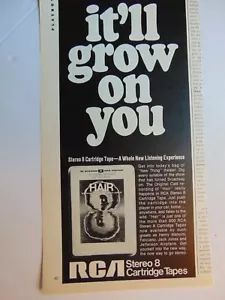 RCA STEREO 1968 8 tracce cartuccia nastri pubblicità stampa d'epoca - Foto 1 di 1