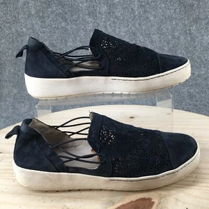 Jambu Shoes Womens 10 M Erin Cut Out Flats Slip On Blue Suede Casual Comfort - Picture 1 of 17