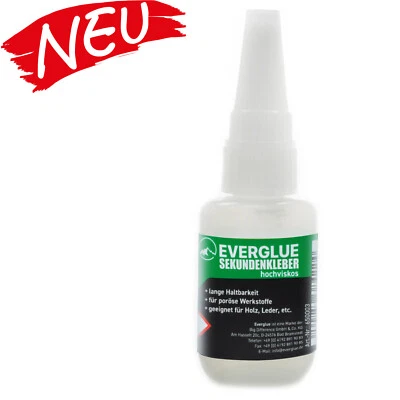 Everglue Sekundenkleber Industrie Modellbau dickflüssig 20g Superkleber - Bild 1 von 4