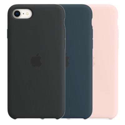 Apple iPhone 8 / 7 / SE 2022 2021 Silicone Case Protective Cover Soft Black Blue - Image 1 of 4