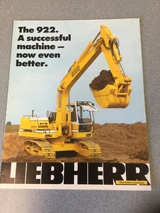 LIEBHERR Hydraulikbagger R 922 LITRONIC 12 Seiten 1981 Verkaufsprospekt - Bild 1 von 7