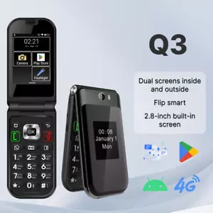 TIQ mini Q3 Smart flip frivolous 4G light weight 3GB+32GB SIM and SD card phone - Picture 1 of 6