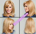 NEW Ladies fashion Straight mixed Blonde Natural Hair Women's Wigs
