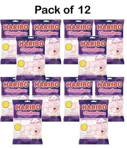 HARIBO Chamallows Marshmallows 154g x 12 Beutel - Pink & Weiß - Neu Fullbox - Bild 1 von 5