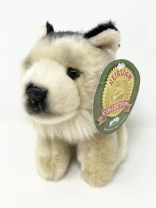 Adventure Planet Tan Black Husky Puppy Dog Plush Heirloom Collection New 5” - Picture 1 of 12