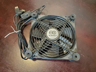 AC Infinity Multifan 4/S4 140mm Quiet USB Case Fan - Black (AI-MPF140A) - Image 1 of 4