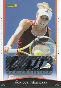 2008 Ace Authentic Match Point Autograph Tennis #25 Monique Adamczak AUTO