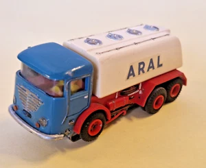 Faller AMS Büssing LKW Aral Tankwagen Umbau mit Licht 60-70er Jahre = läuft - Bild 1 von 7