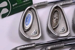Ping i5 Irons / 4-PW / Green Dot / Stiff Flex Ping AWT Shafts - Picture 1 of 7