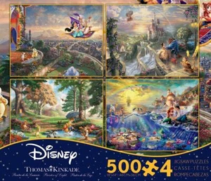 Rompecabezas Ceaco; Disney 4 en 1; Thomas Kinkade; 500 piezas cada uno; #3667-1 - Imagen 1 de 6