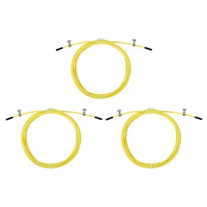 10 Pies Velocidad Salto Cuerda Reemplazo Cable, 3uds 2,5mm Acero Cable, Amarillo - Imagen 1 de 6