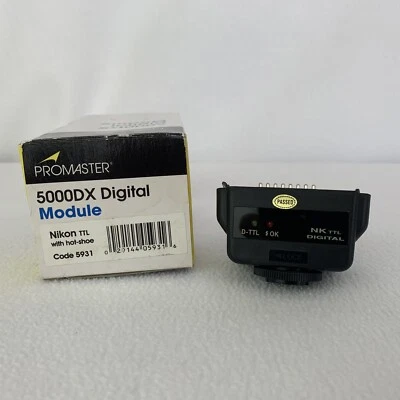 Promaster 5000DX Digital Module Nikon TTL with Hot-Shoe #5931 No Manual - Image 1 of 4