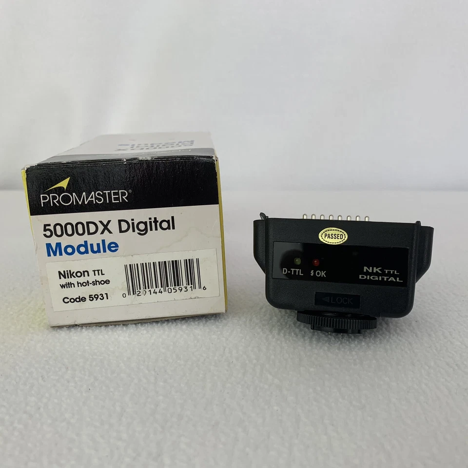 Promaster 5000DX Digital Module Nikon TTL with Hot-Shoe #5931 No Manual - Image 1 of 4