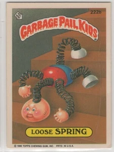1986 Topps Garbage Pail Kids LOOSE SPRING #222b Sticker Card - Picture 1 of 2