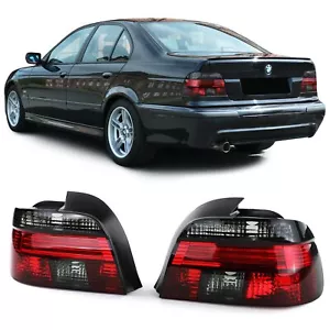 Pour BMW 5 Série E39 Berline De 1995 À 2000 Feux Arrière En Rouge Noir - Photo 1/4