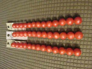 ""CORAL COLOR - 14MM - STRUNG SHELL PEARL BEADS"" - 3 STRANDS - NEW - Picture 1 of 2