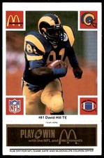 1986 McDonald's All-Star Team Full Game Pieces Unscratched Black David Hill Los