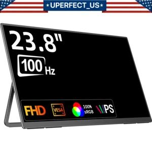 UPERFECT 23.8" FHD 1920*1080 HDR 100Hz HDMI Portable Gaming Monitor VESA for PS5 - Picture 1 of 8
