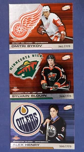 2002-03 Atomic Lot/3 #106 Bykov 110 Alex Henry 114 Blouin #d /775 - Picture 1 of 2