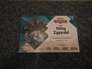 Pokemon VG video game Card Promo Shiny Zygarde code scratched Gamestop 3DS - Picture 1 of 1