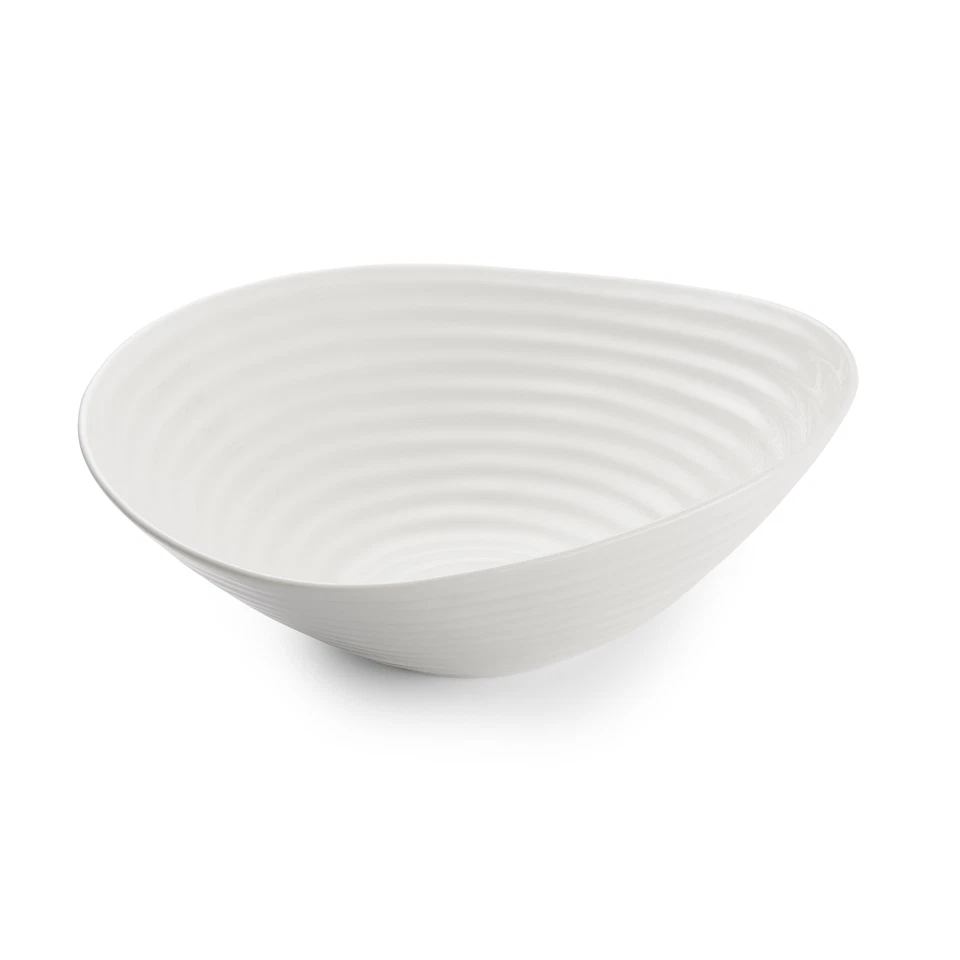 Portmeirion Sophie Conran-White Large Salad Bowl, 13 Inch -Porcelain - Image 1 of 4