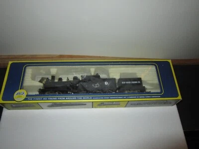 VINTAGE RIVAROSSI HO-SCALE "3 TRUCK HEISLER" LOCOMOTIVE "DEEP RIVER LOGGING" #9 - Image 1 of 4