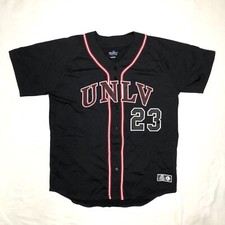 UNLV Runnin Rebels Black #23 Sewn Authentic Russell Baseball Jersey Large