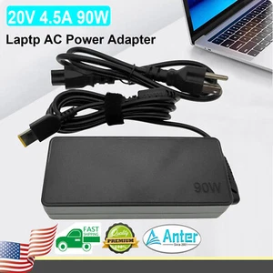 90W AC Adapter Power Charger for Lenovo ThinkPad Yoga S1 12 S3 14 S5 15 Laptop - Picture 1 of 9