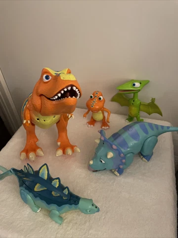 Set of 5 PBS Dinosaur Train Jim Henson Interactive Talking Toy Figure Rare Lot! Cover