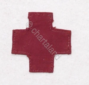 Croce Rossa Italiana - Distintivo in stoffa per copricapo Crocerossina - 1900 ca - Picture 1 of 2