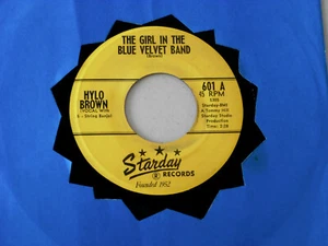 HYLO BROWN~ THE GIRL IN THE BLUE VELVET BAND~ TIME~ VG++ ~BOPPER~COUNTRY - Imagen 1 de 1