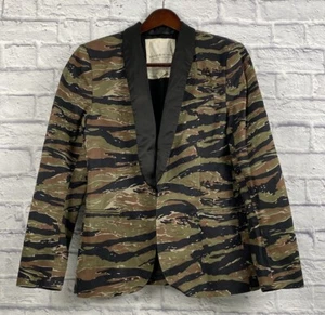 Ralph Lauren Denim Supply Men's Tuxedo Jacket Tiger Stripe Camo Blazer Sz Small - Picture 1 of 6
