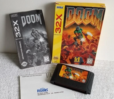 Doom (Sega Genesis 32X)  w/Original Box, Manual & Cartridge Cib - Image 1 of 4